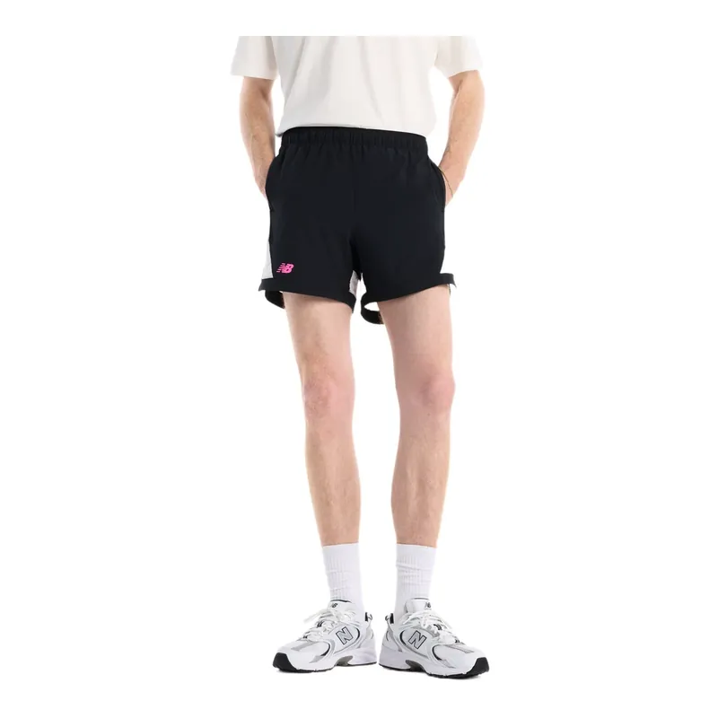 Pánské šortky New Balance Tournament Novelty Short Black Výhodná Nabídka