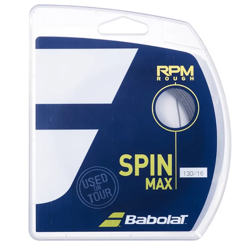 Tenisový výplet Babolat RPM Rough Dark Grey 12m Vysoce Kvalitní