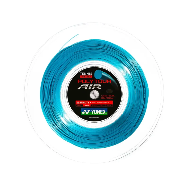 Tenisový výplet Yonex Poly Tour Air Sky Blue (200 m) 1,25 mm Originální