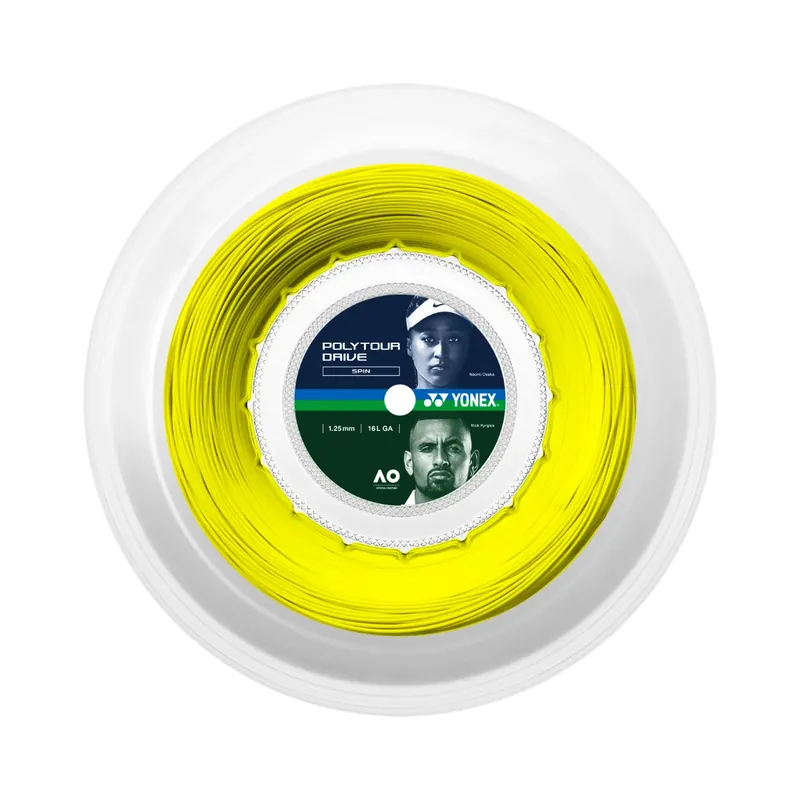 Tenisový výplet Yonex Poly Tour Drive Flash Yellow 125 (200 m) Sleva