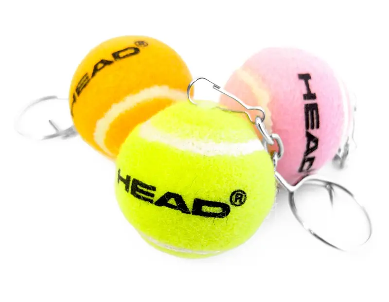 Vysoce Kvalitní Klíčenka Head Mini Ball Tennis Keychain Yellow 50 pcs