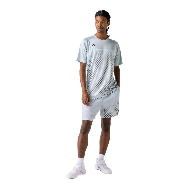 Novinka Dětské tričko Yonex T-Shirt 16861J Silver Gray