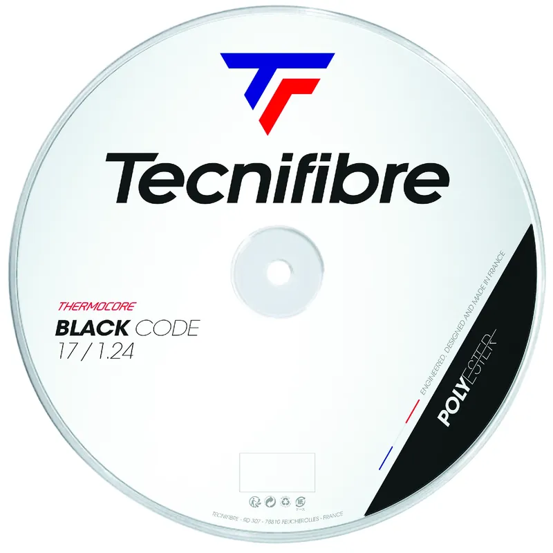 Tenisový výplet Tecnifibre Black Code Fire (200 m) Autentický