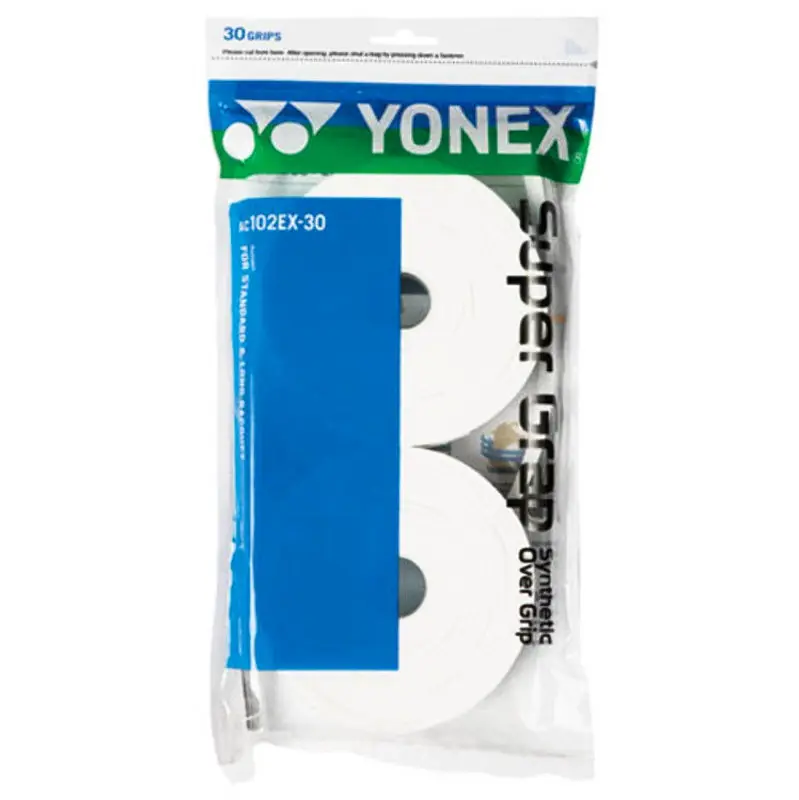 Vrchní omotávka Yonex Super Grap White (30 Pack) Nejlepší Volba