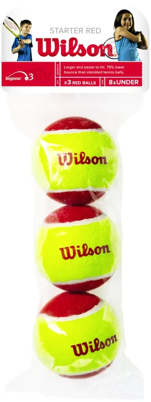 Dětské tenisové míče Wilson Starter Red (3 Pack) Hit Sezóny