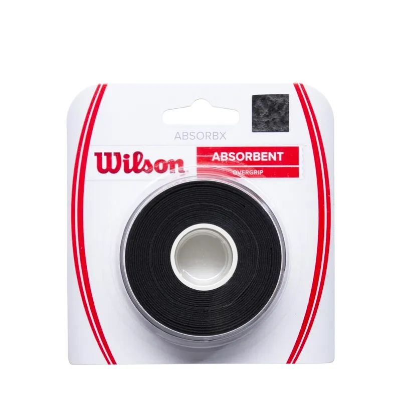 Vrchní omotávka Wilson ABSORBX Overgrip 3 Pack Black Cenová Bomba