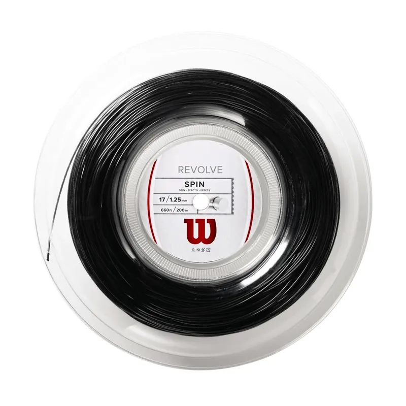 Rychlé Dodání Tenisový výplet Wilson Revolve 17 Reel Black