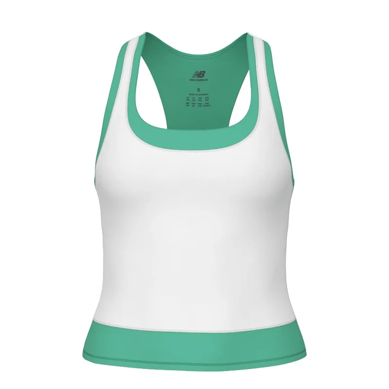 Dámské tílko New Balance Tournament Novelty Tank White Cenový Hit