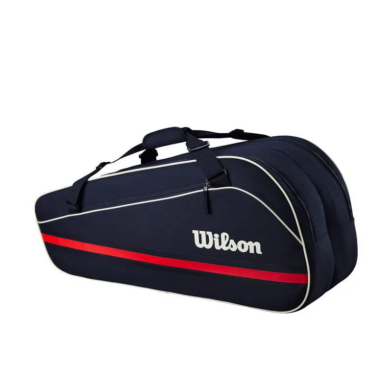 Taška na rakety Wilson 6PK Team Racket Bag 2025 Navy Speciální Cena