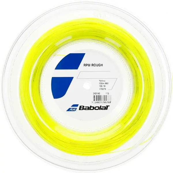 Finální Výprodej Tenisový výplet Babolat RPM Blast Rough Yellow - (200 m)