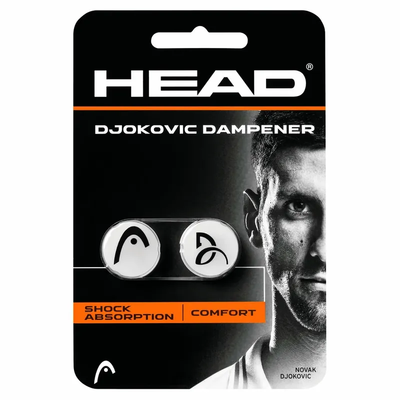 Vibrastop Head Djokovic Dampener White 2 Pack Akční Nabídka