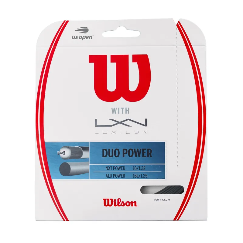 Tenisový výplet Wilson Duo Power Alu Power 125 + NXT 130 Hit Sezóny