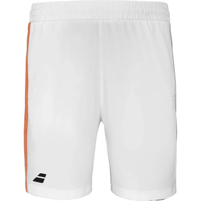 Dětské šortky Babolat Play Short Boy White/Orange Nová Kolekce