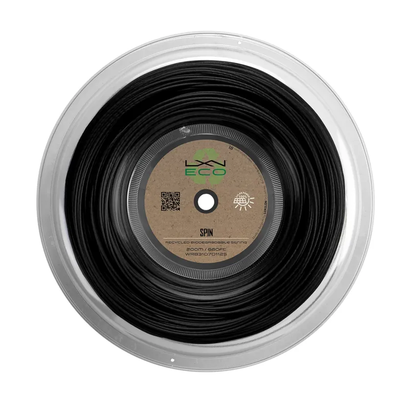 Tenisový výplet Luxilon Eco Spin 125 Reel Black (200 m) Levný