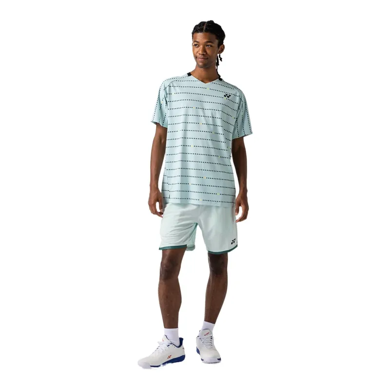 Sleva Pánské tričko Yonex Crew Neck Shirt 10710 Ice Blue
