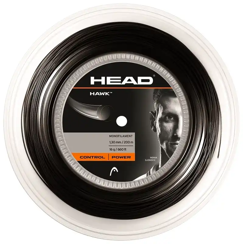 Nízká Cena Tenisový výplet Head Hawk Black (200 m)