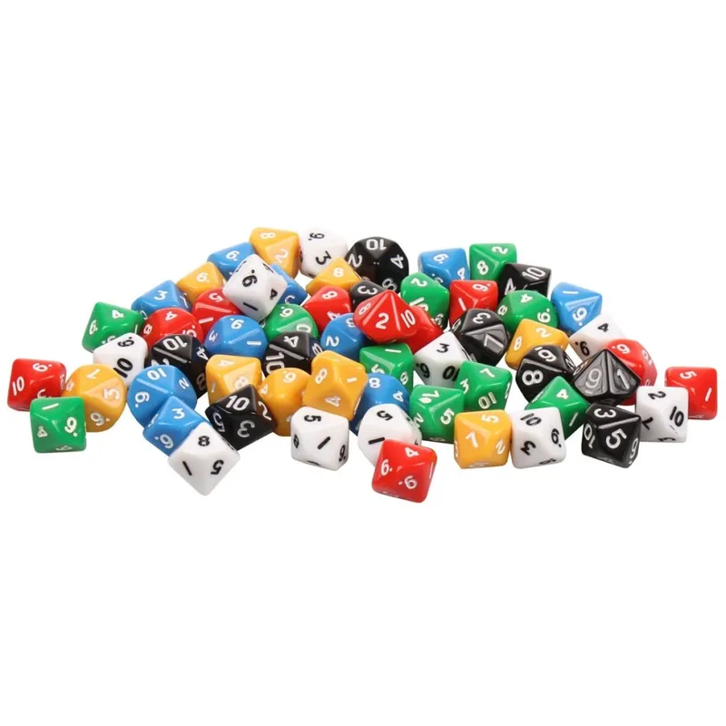 Nová Kolekce Dice Set AC10 házecí kostky sada 6 x 10 ks