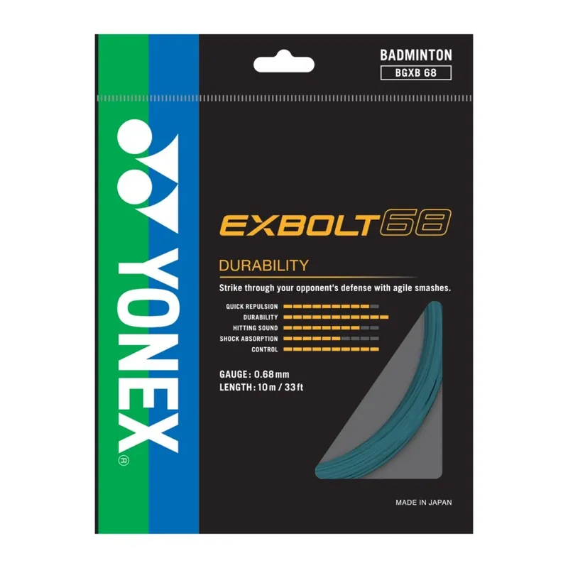 Must-Have Badmintonový výplet YONEX EXBOLT 68 - 10 m