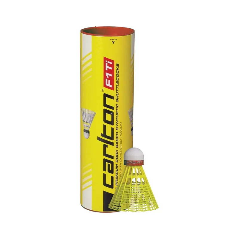 Výhodná Nabídka Badminton míčky CARLTON F1 Ti Yellow (rychlý/červený)