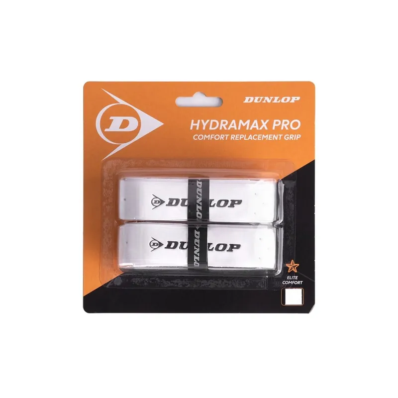 Akční Nabídka Squash omotávky DUNLOP Hydramax Pro PU grip - bílý (S)
