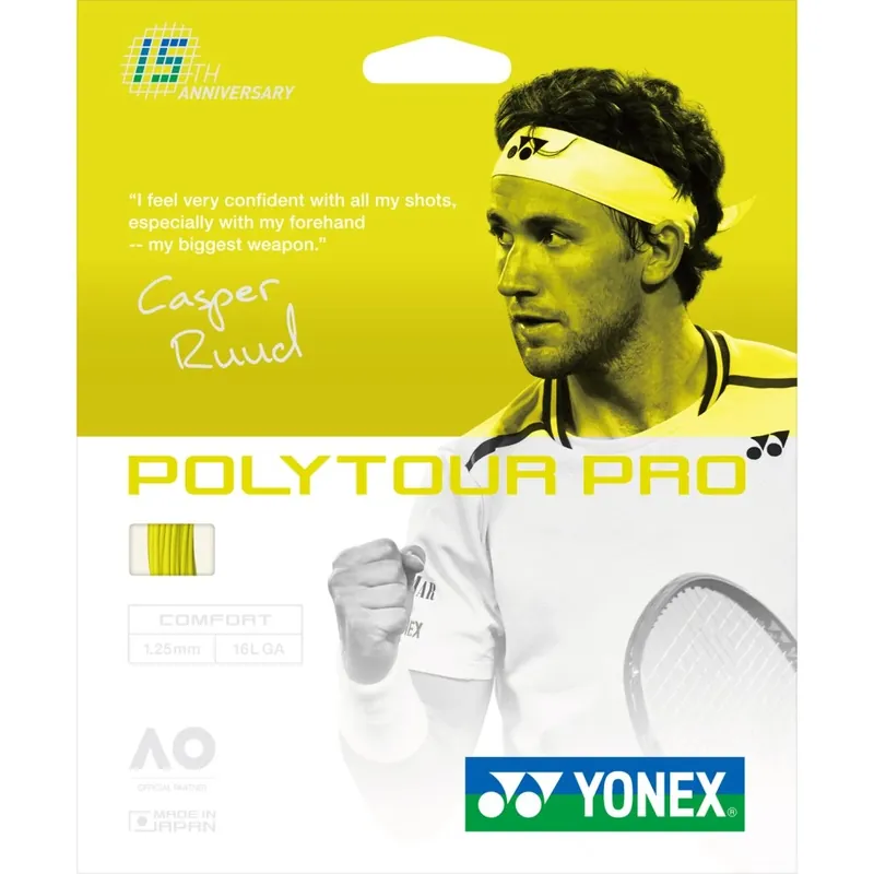 Akce Tenisový výplet YONEX PolyTour PRO 125 - Výročí - 12 m
