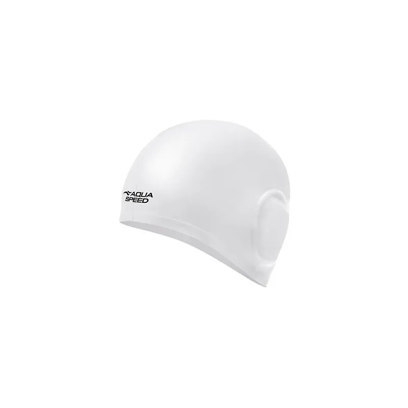 Volume Ear Cap koupací čepice bílá Ověřený