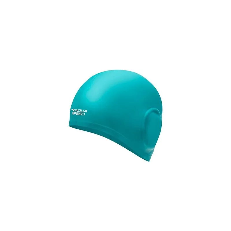 Sleva Volume Ear Cap koupací čepice tyrkysová