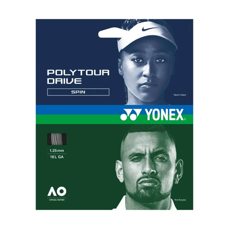 Tenisový výplet YONEX PolyTour DRIVE 125 - 12 m Expresní Doručení