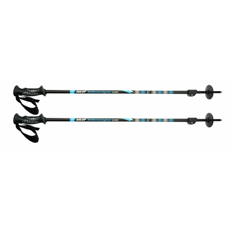 Sjezdové skládací hole SULOV® TELESCOPIC SENIOR, vel. 100-145cm, modré Originální