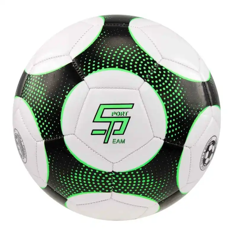 Fotbalový míč SPORTTEAM® S2, vel.5, černo-zelený Must-Have