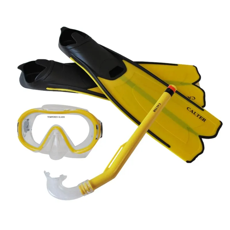 Nejprodávanější Potápěčský set CALTER® KIDS S06+M168+F41 PVC, žlutý