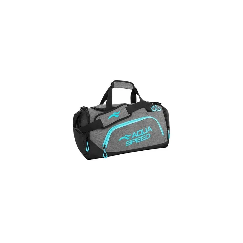 Duffle Bag L sportovní taška šedá-tyrkysová Horká Nabídka