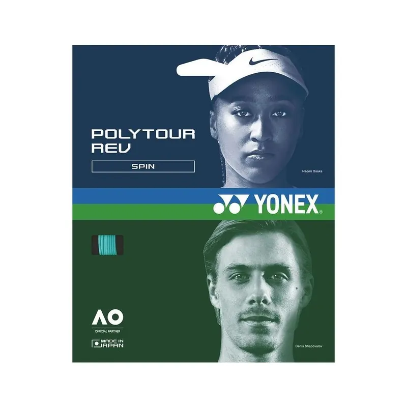 Tenisový výplet YONEX PolyTour REV 120 - 200 m - zelený Nejlepší Volba