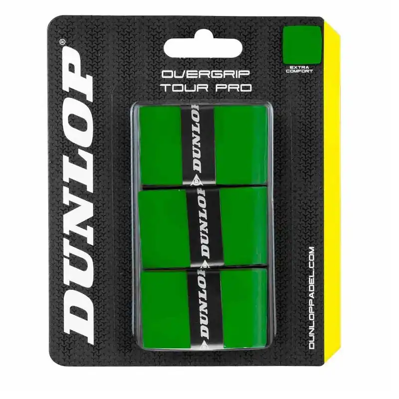 Cenově Výhodný Padel omotávky DUNLOP PRO TOUR OverGrip zelený