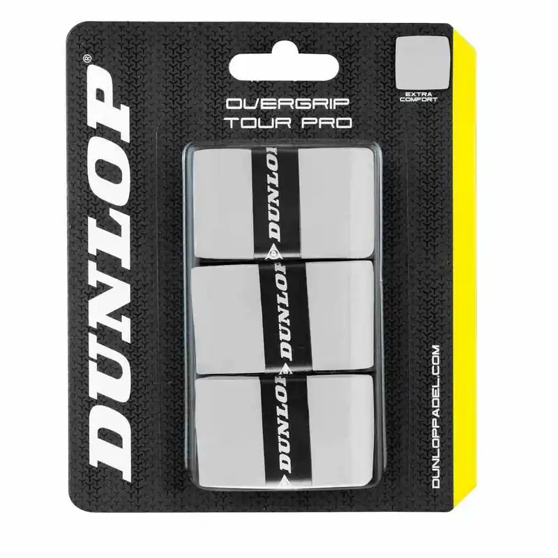 Padel omotávky DUNLOP PRO TOUR OverGrip bílý Značkový