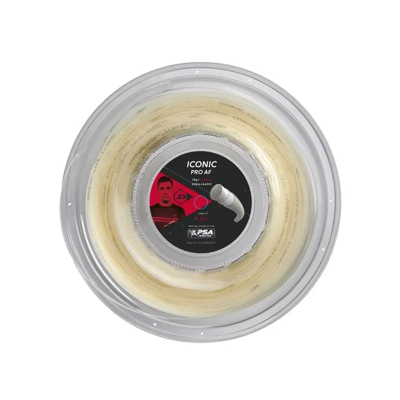 Squash struny DUNLOP PRO Ali Farag 18G/1,18 mm (KOLO 200 m) Poslední Šance