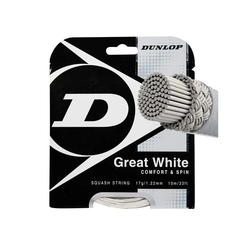 Ověřený Squash struny DUNLOP STRUNY squash - BIO GREAT 17G/1,22 mm (SET 12m)