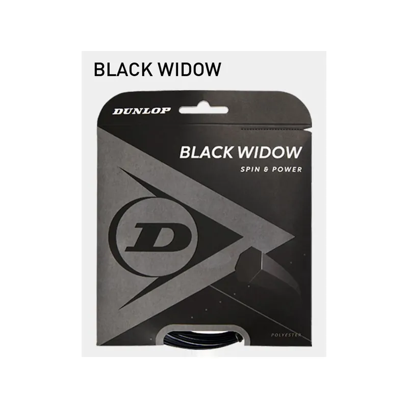 Tenis struny DUNLOP BLACK WIDOW 16G 1,26 mm (délka 200 m) Expresní Doručení