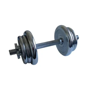 Jednoruční nakládací činka chrom 15 kg Finální Výprodej