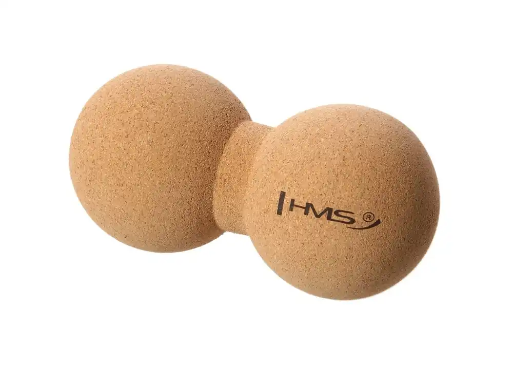 Super Cena Korkový dvojitý masážní míč HMS BLW02 - Lacrosse Ball