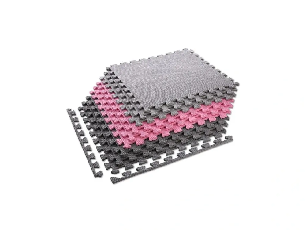 Ochranná puzzle podložka MP10 růžovo-šedá Cenový Hit