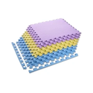 Ochranná puzzle podložka MP10 žlutá-modrá-fialová Zlevněný