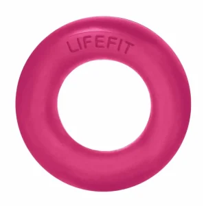 Posilovač prstů LIFEFIT® RUBBER RING růžový Must-Have