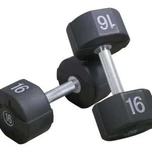 Profesionální pogumované jednoručky 1-60 kg, Lifemaxx Speciální Cena