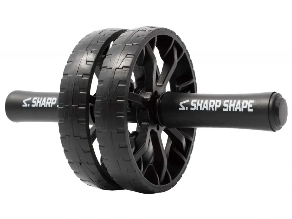 Bezpečná Platba POSILOVACÍ KOLEČKO DUAL WHEEL ČERNÉ SHARP SHAPE