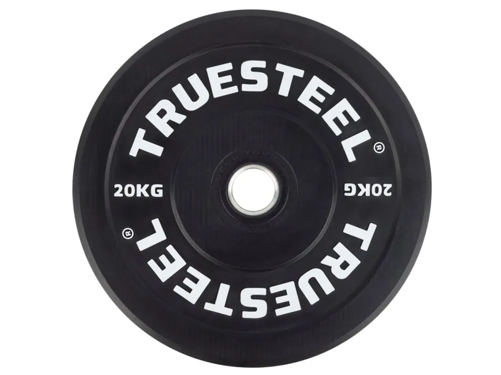 Vysoce Kvalitní StrongGear Gumové Odhazovací Bumper Kotouče 20 kg – 50 mm logo Truesteel