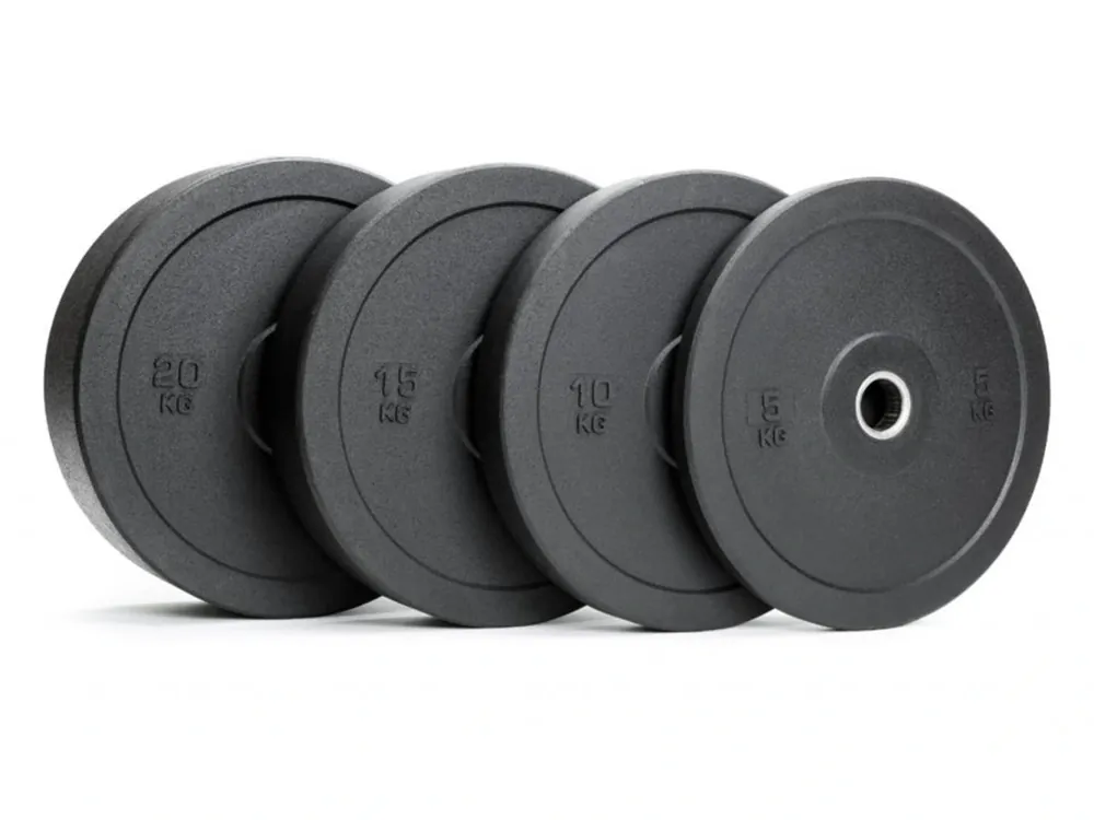 Černé gumové bumper kotouče - sada 100 Kg Originální
