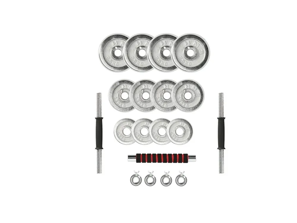 Výprodej Činkový set v kufru HMS STC21 21 kg