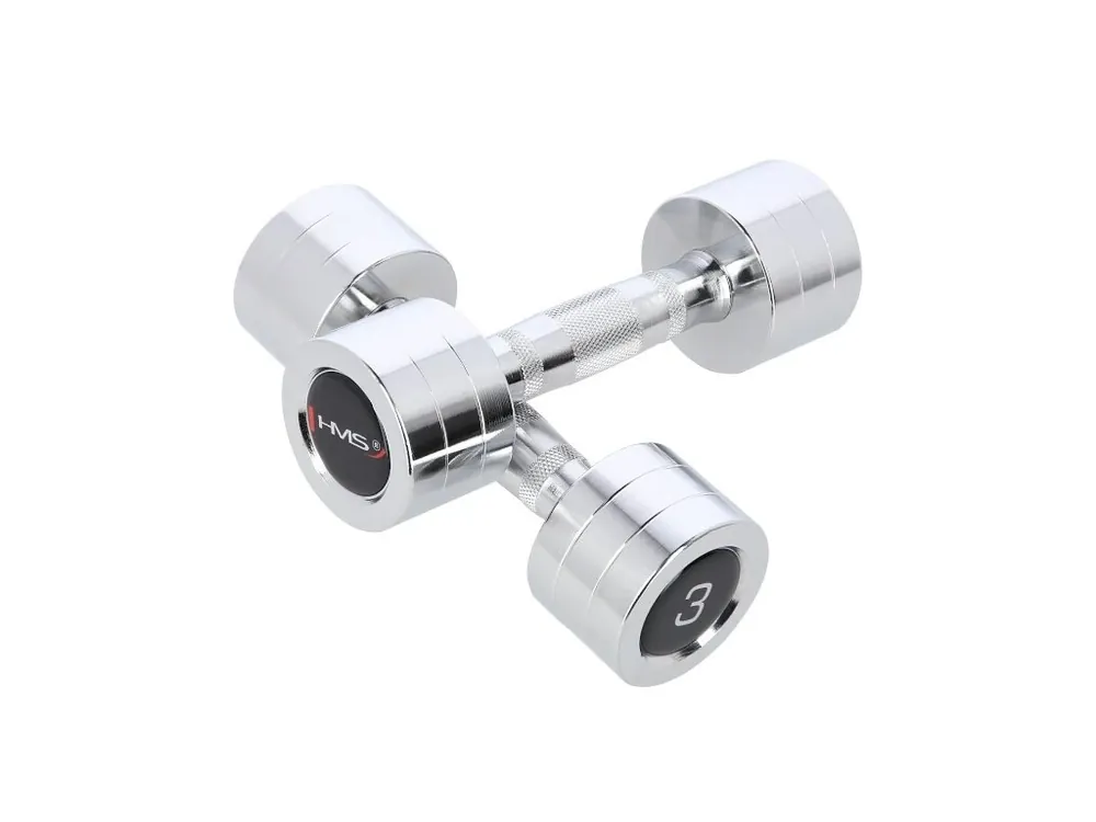 Akční Nabídka Chromované činky HMS CHD03 2 x 3 kg
