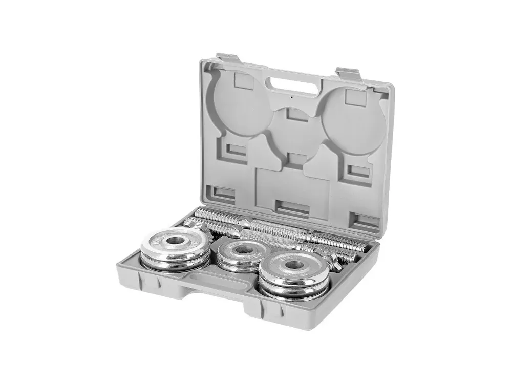 CHROMOVANÝ ČINKOVÝ SET V KUFRU 15KG Autentický